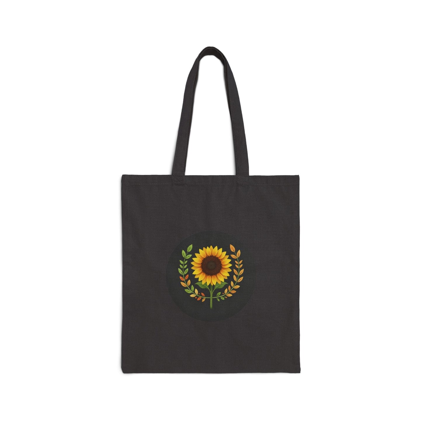 Sunflower Circle Tote Bag – Canvas Grocery & Farmstand Shopper
